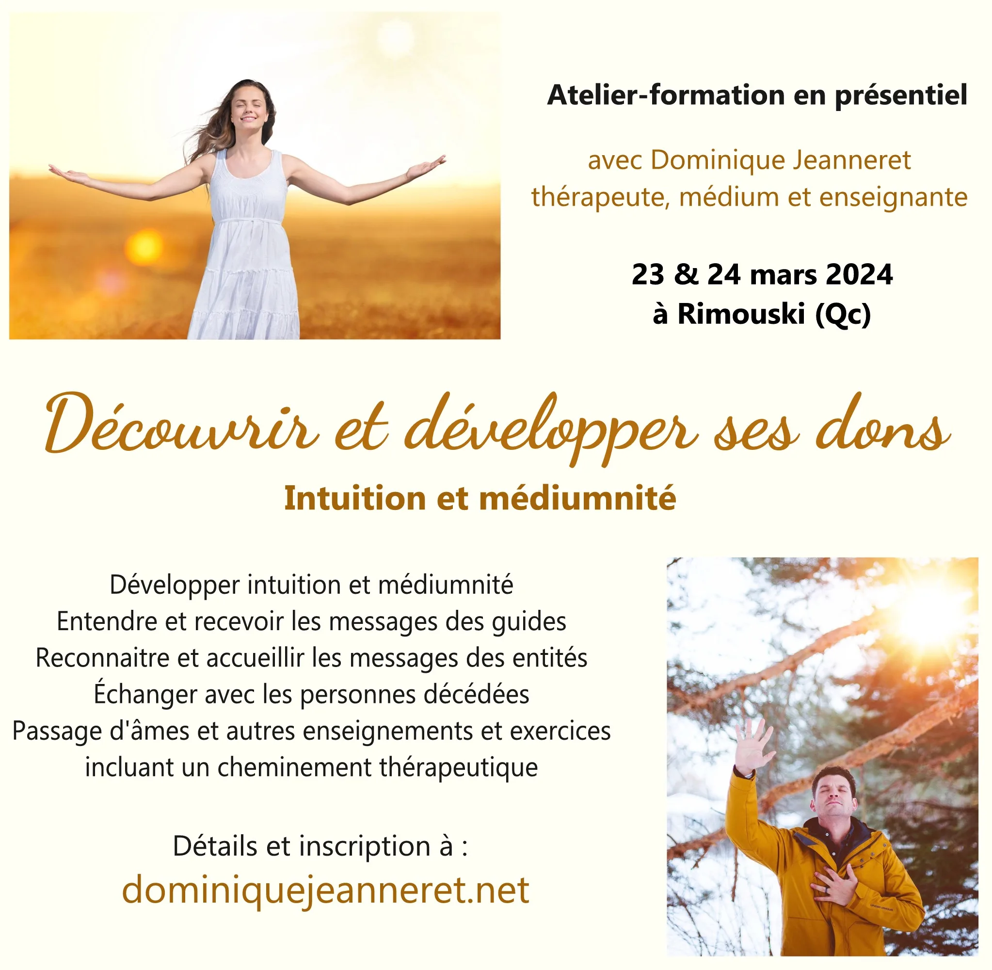 8 & 9 juin 2024 à Rimouski (Qc) – Atelier-formation : Découvrir et développer ses dons – Introduction