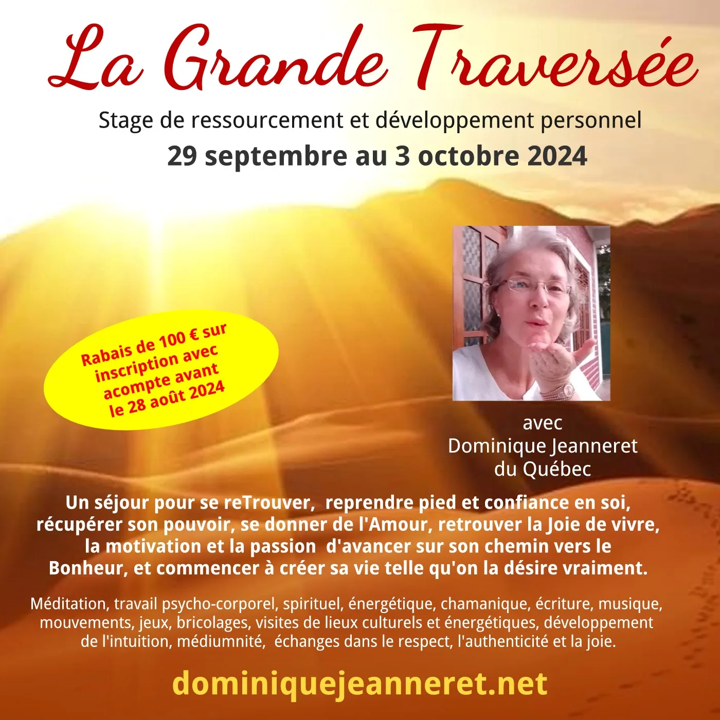 29 sept. au 3 octobre 2024 en Bretagne : Stage « La Grande Traversée » avec Dominique Jeanneret